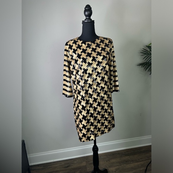 Endless Rose Black and Gold Pary New Year Formal Dress sz M - Picture 2 of 5